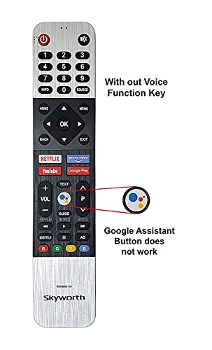 Image of LED /LCD Smart TV Remote Control with Netflix, YouTube & Google Play Functions, Compatible for Skyworth LED /LCD TV (Without Voice Function)
