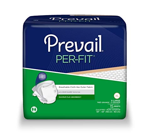 Prevail Per-Fit Adult Briefs, Size X-Large, Full Case of 60 (148-5234)