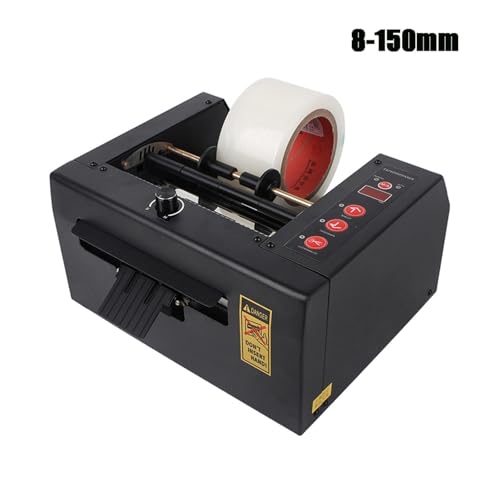 Wydajna automatyczna maszyna do cięcia taśmy - Wszechstronny nóż do papieru i podajnik taśmy do pakowania 8-150 mm, idealny do użytku domowego i biznesowego (Black 8)