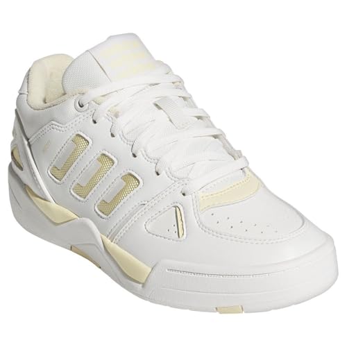 adidas Damen Midcity Low Shoes Basketball-Schuhe, core White/Easy Yellow/core White, 40 EU