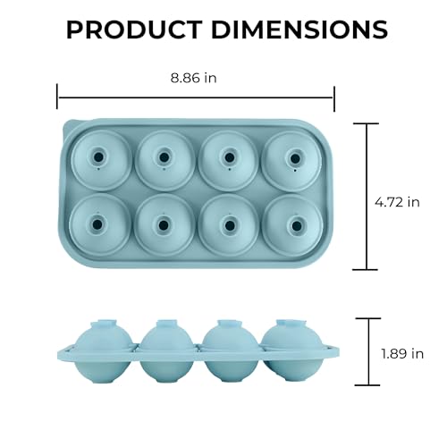 Bandeja de silicona para hielo con tapa 8 cavidades miniatura 3