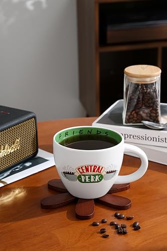 Friends Cappuccino Tasse in Geschenkbox (Central Perk Design) Kaffeetasse - Offizielles Lizenzprodukt