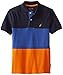 Nautica Boys' Short Sleeve Color Block Pique Polo Shirt