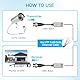 5 Paar (10 Stück) passiver Video-Balun-Anschluss, HD Mini CCTV BNC Video Balun Transceiver Transceiver AHD/TVI/CVI Kabelverbinder für 720P 1080P CCTV Sicherheitskameras (5 Paar, Schraubtyp)