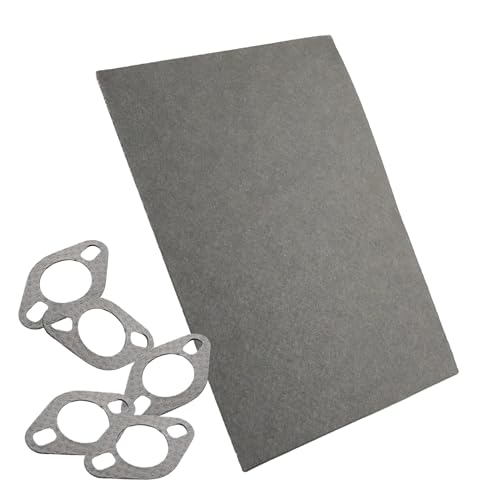 Flewdart Hoja de papel junta escape Espesor 1.6mm mensiones 20 x 15cm, papel juntas escape para Coche Moto Scooter Cortadora de Césped Desbrozadora Motosierra Motor 2T 4T (20x15cm)