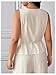 Floerns Women's Plus Size Linen Maternity Tank Top Wrap V Neck Tie Side Sleeveless Camisole Apricot 4X-Large Plus