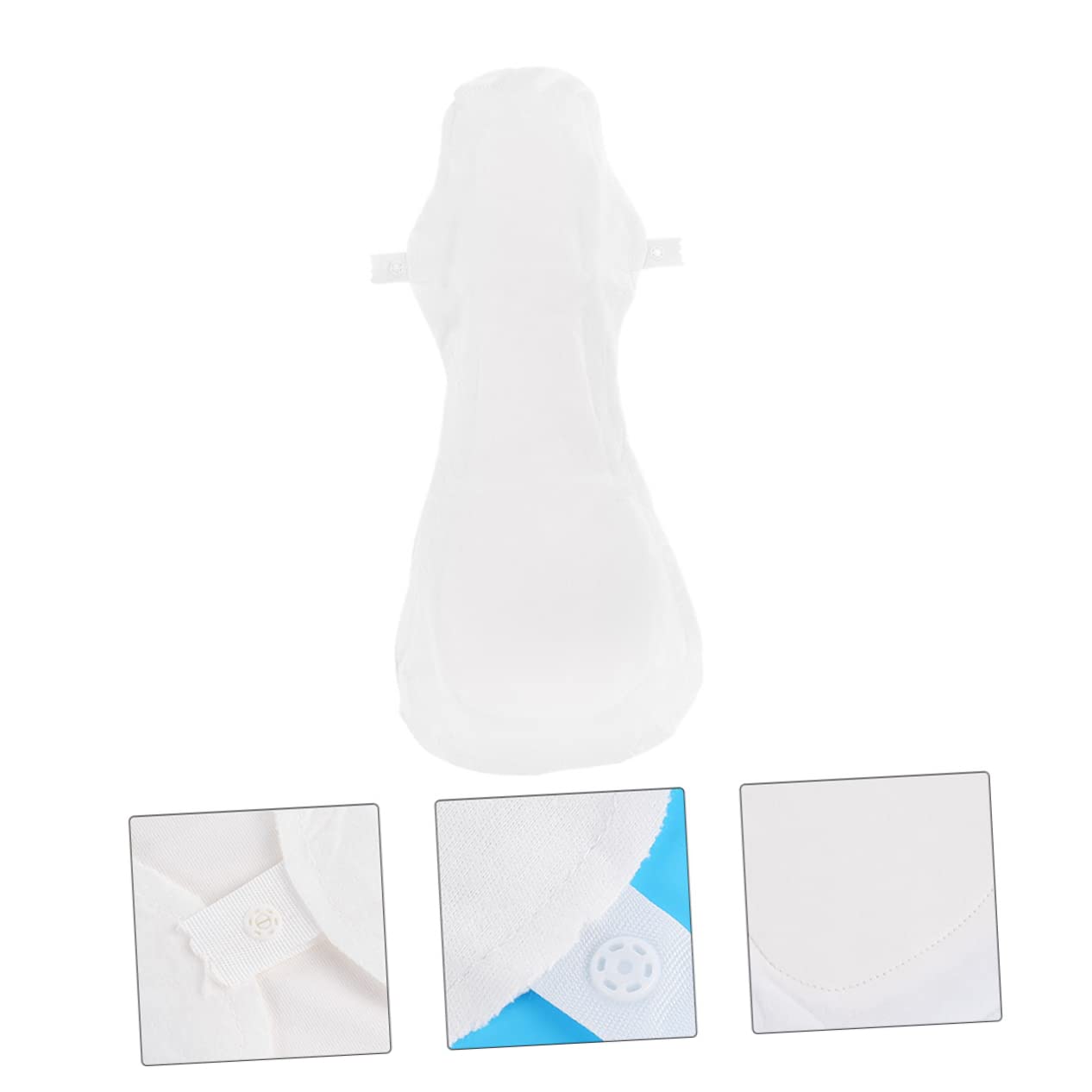 Outanaya 3pcs Menstrual Cloth Sanitary Napkin Ladies Briefs Underwear Cloth Sanitary Pads Swimming Pads for Period Cloth Menstrual Pads Reusable Calzonetas Panties Panty Liners Cotton White