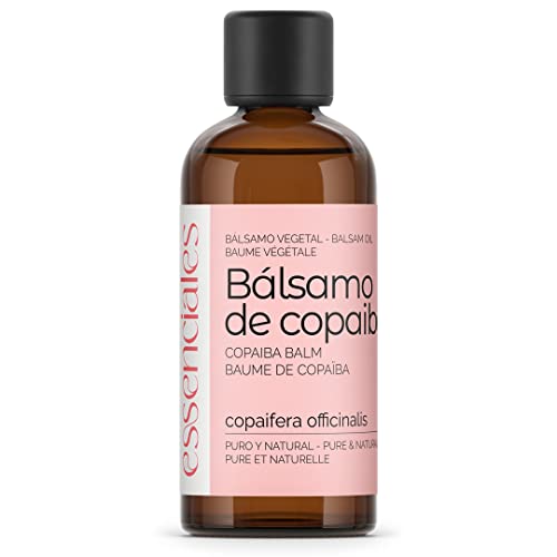 Essenciales - Bálsamo de Copaiba, 100% PURA, 100 ml | Oleoresina Natural para Aliviar y Reprar Eczemas y Psoriasis, Piel Seca