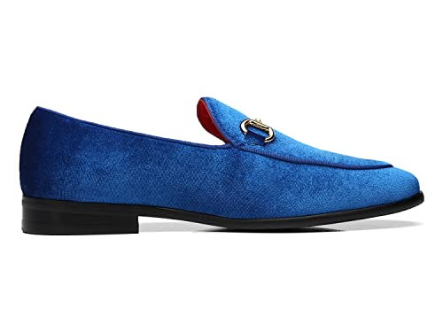 Image of Men's Velvet Loafers Wedding Party Prom Homecoming Shoes