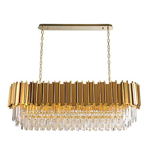 Luminaire suspendu en fer industriel et cristal pour illuminer votre foyer