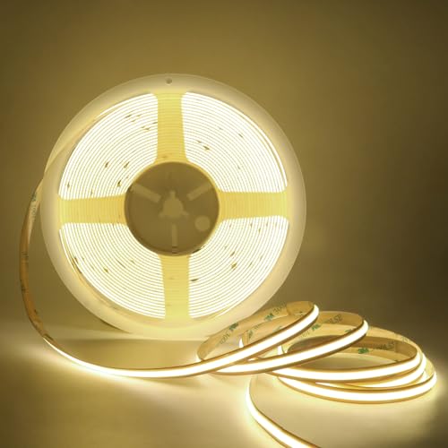 Tira LED flexible 12V COB natural blanco 29.52FT miniatura 1