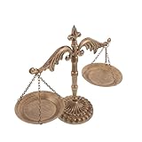 Ornamento da scrivania stabile: dotato di una base robusta, questo ornamento decorativo a forma di bilancia rimane in posizione verticale su tavoli, scaffali o espositori, rendendolo ideale come centrotavola in metallo per la decorazione della casa, centrotavola in metallo per il soggiorno, decorazione in metallo per la casa, decorazione a forma di bilancia per avvocati
