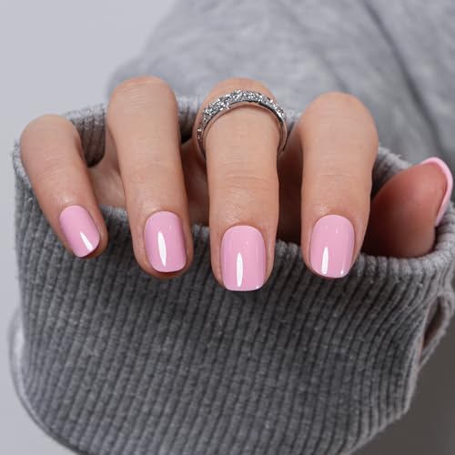 Image of CurvLife Press On Nails Extra Short - 30Pcs Soft Gel Fake Nails, Reusable Glue On Nail Kit with Adhesive Tabs, Natural Fit & Salon-Quality for Women & Girls (Candy Blush)