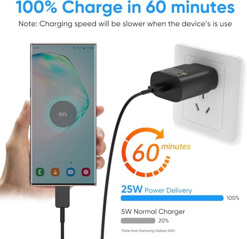 Image of Original Samsung 25W Type C PD Super Fast Charging Adapter for Galaxy S25|S24|A55|A16|A36| A56|A06|M07|M17|M36|M35|M16|M06|M07|M17|M05|M56|F36|F06|F05|F56|F16|Z Flip 7|6-25watt USB C Fast Charger