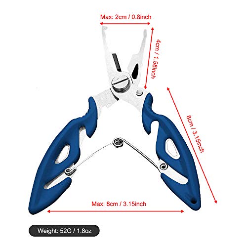 Kit de alicate de pesca, Romacci Alicate de pesca Luvas de fixação de lábios de peixe Alicate de pes