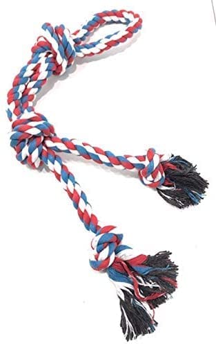 Prochoice Dog Rope Chew Toys, Aggressive Chewers Tough Natural Cotton Rope Knotted Heavy Rope Toy for Large and Medium Dog,Cleaning Toy Soft and Floating Puppy Toy (Design 3) (B0C2VM5YQR) Amazon Price History, Amazon Price Tracker