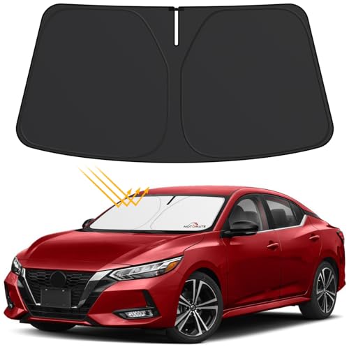 Car Windshield Sun Shade - Motomate Custom for Nissan Sentra Sedan 2020-2024 [4 Layers Nano Coating...