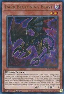 Dark Beckoning Beast (V.2) RA03-EN027 Ultra Rare Englisch Boosterfrisch 1. Auflage - Quarter Century Bonanza - mit ReCollectibles-Versandschutz - für Yu-Gi-Oh!