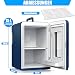 KESSER® 2in1 Mini Kühlschrank Kühlbox 15 Liter Kühl & Heizfunktion Tragbarer AC DC 220-240V/12V Steckdose & Zigarettenanzünder Warmhaltebox Thermobox Auto Büros Zimmer Camping Garten Navyblau