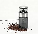 Lonkion Burr Coffee Grinder Electric - Adjustable Burr Grinder with 28 Precise Grind Settings for 12 Cups - Coffee Grinders for Home Use - Professional Coffee Bean Grinder - Silver Button