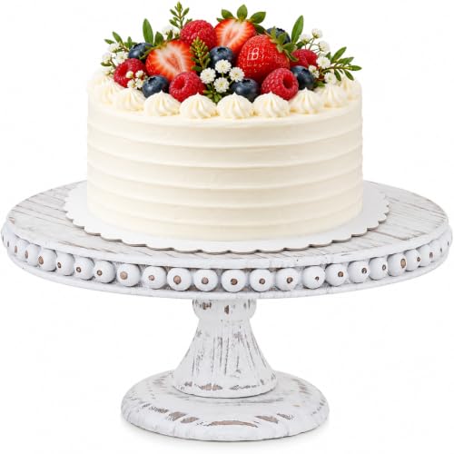 Hanobe White Cake Pedestal Stand 12 Inch Display Riser Plate Home Decor