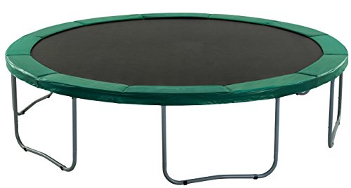 Green Vinyl Trampoline Safety Spring Pad 15\' (Round) with 4\" Skirting - Thumbnail 7