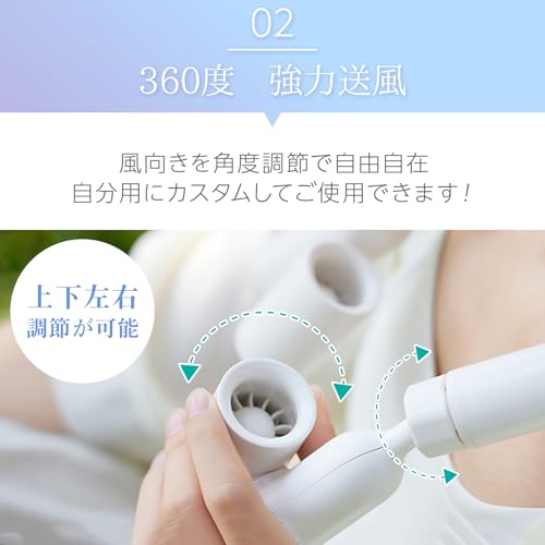 OneStep(ワンステップ) ネッククーラー ダブルファン 冷却プレート 一体型 首掛け ファン 小型 扇風機 の商品画像 2