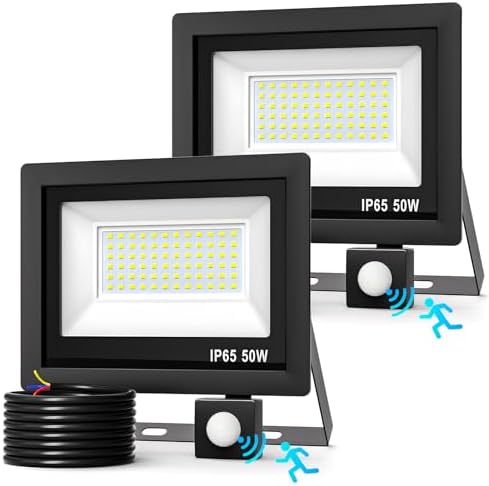 Faro LED Esterno 20W Con Sensore - IP65, 2000LM, Impermeabile, Per Giardino - Foto 5