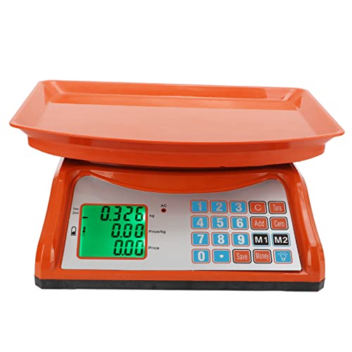Acouto Báscula Electrónica Pantalla de Alta Definición Pequeña Báscula de Precios Electrónica de 30 Kg 1 G Alta Precisión 100 a 240 V Personas Mayores Pueden Escala Grande de Precios Joyería