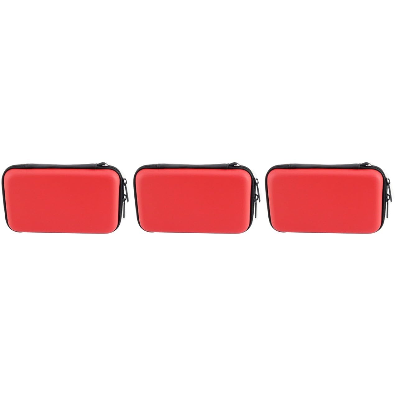Mobestech 3piezas Organizador De Accesorios Electrónicos y Portátil Divisores Ajustables para Viaje Bolsa De Almacenamiento Roja