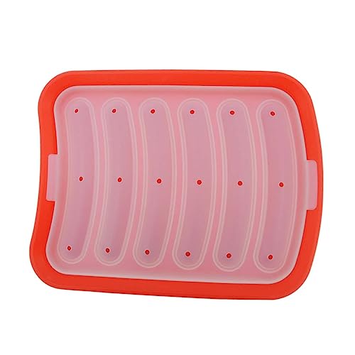 GRIRIW Silicone Sausage Mold Set 6pcs Set Random Sturdy Easy to Use for Sausage Ham Hot Dog Making