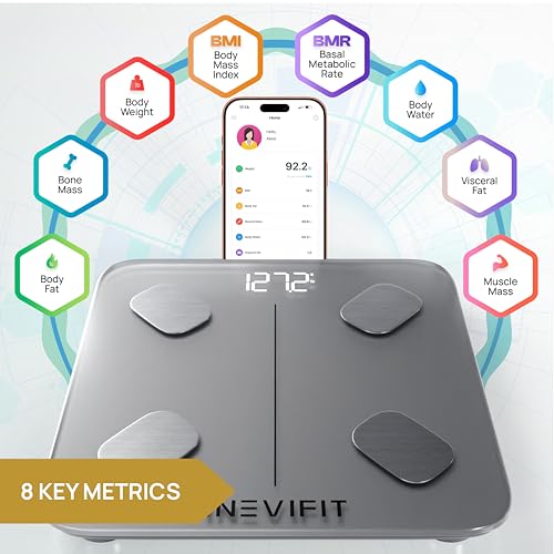 Analyseur de composition corporelle numérique INEVIFIT Bluetooth haute précision intelligent - 2
