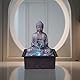 Innenbrunnen Buddha Meditation Lotus Helle farbenfrohe LED - Zen Decor Wohnzimmer Schlafzimmer - nützliche Frauen und Mann Geschenkbett - H 26cm - Sutra Zen’light
