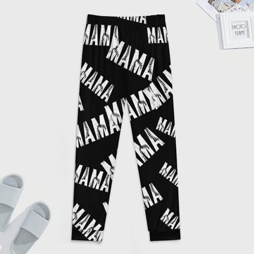 MAMA Baseball Men's Pajama Pants Soft Loungewear Bottoms Lightweight Sleepwear4