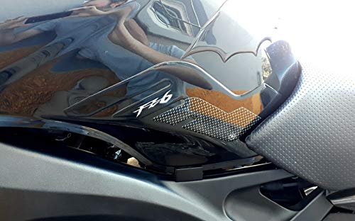 labelbike - 3D Harz Aufkleber für Motorrad Tank Seiten Dekorationen und Schutz kompatibel mit Yamaha FZ6