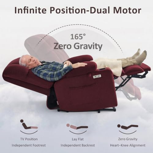 Image of MCombo Oversized Dual Motor Power Lift Recliner Chair for Elderly R7891