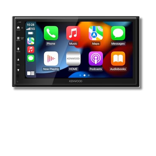KENWOOD DMX500S 6.8' Capacitive Touchscreen Digital Multimedia Receiver – Wireless Apple CarPlay, Android Auto, Bluetooth