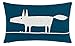 Scion - Cuscino Mr Fox, 50 x 30 cm, colore: Marina