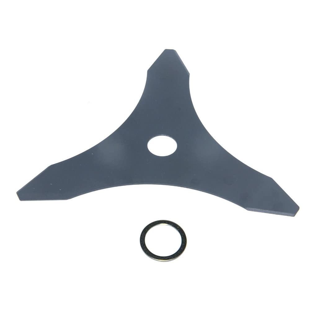 Confezione da 3 lame universali in acciaio 25,4 cm x denti, perno 20 mm, decespugliatore 255, per tosaerba Parti di ricambio
