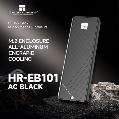 Cofre externo Thermalright 10Gbps M.2 aluminio negro miniatura 2