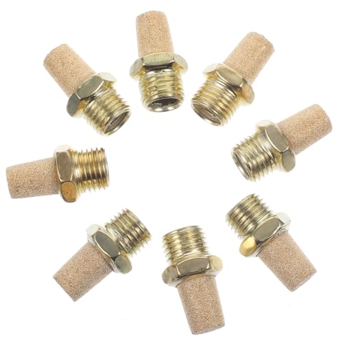 Silenciadores neumáticos de cobre de alta resistencia y 1/4 de pulgada en pack de 8