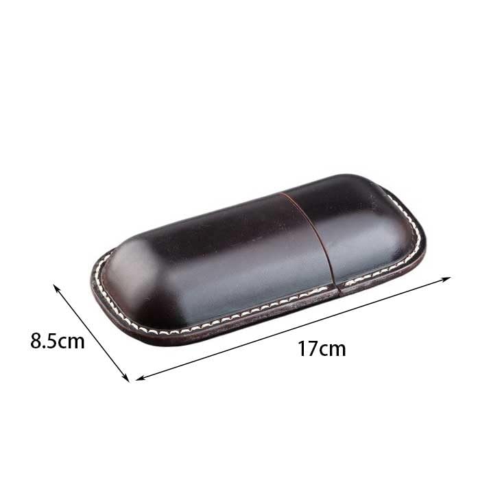 Brillenkoffer Handgemachte Brillenetui aus echtem Leder Retro Myopie Brille Sonnenbrille Aufbewahrungsbox Geeignet für Frauen, Männer, Kinder Aufbewahrungsbox für Brillen