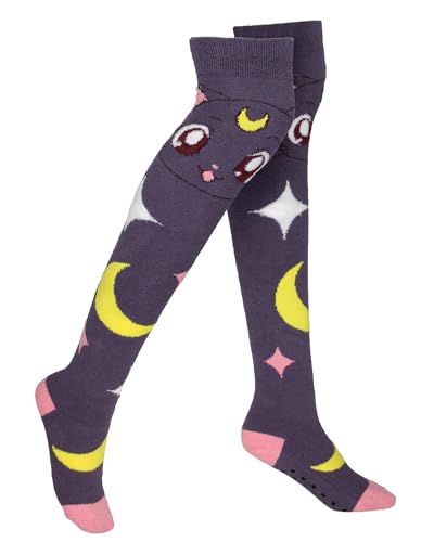 Chaussettes Sailor Moon montantes Luna le cadeau parfait pour femme fan de culture anime