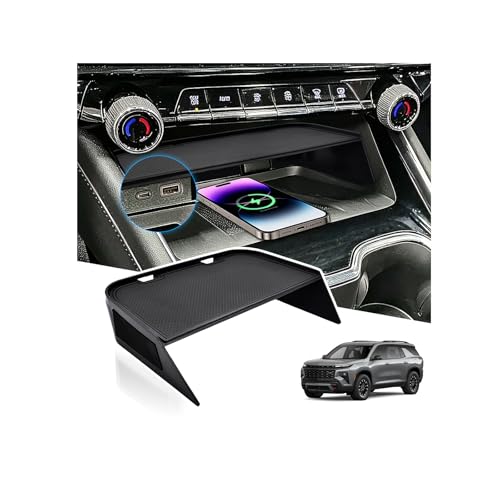 JLQP Front Center Console Organizer Tray Fit for 2024-2026 Chevy Traverse Interior Accessories Divider Compartment Tray ABS Plastic(Not fit for 2024 Chevy Traverse Limited)