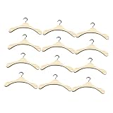 OFFIGAM 12 Stück Mini Holz Puppen Kleiderbügel Teiliges für Puppenschrank zur Organisation von...