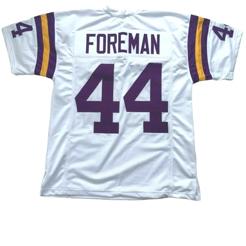Generic Chuck Foreman White Jersey Stitched Custom Football New No Brand/Logos (US, Alpha, Large, Regular, Regular, White)