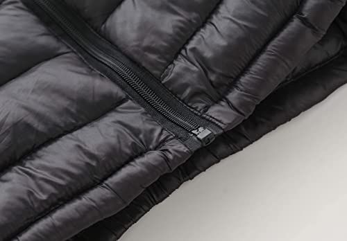 Image of CECORC Hooded Puffer Jacket for Boys and Girls - Lightweight and Packable - Insulated Jacket, Warm