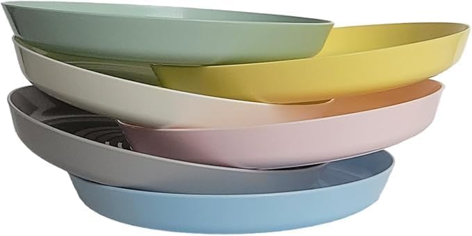 IKEA Kalas 304.213.01 Plastic Plates 6 Pack 19 x 2 centimetres Multi Coloured