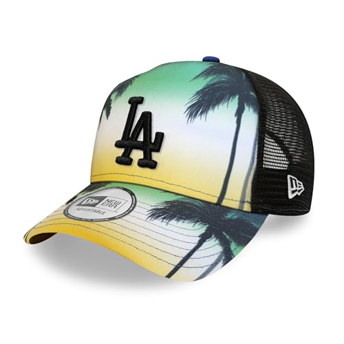 New Era Los Angeles Dodgers MLB Cap Trucker Cap verstellbar Basecap Kappe Snapback Summer City grün