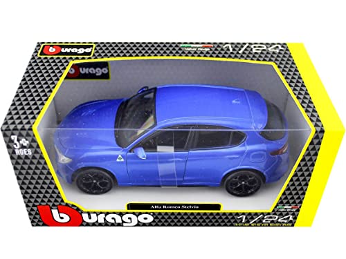 Bburago Alfa Romeo Stelvio 1:24 Azul miniatura 4